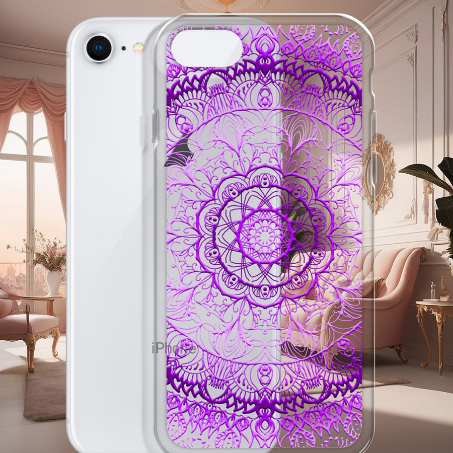 Purple Mandala iPhone® Case product image (1)