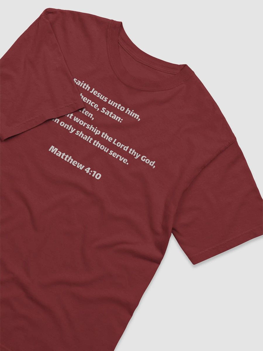 Matthew 4:10 T-Shirt product image (4)