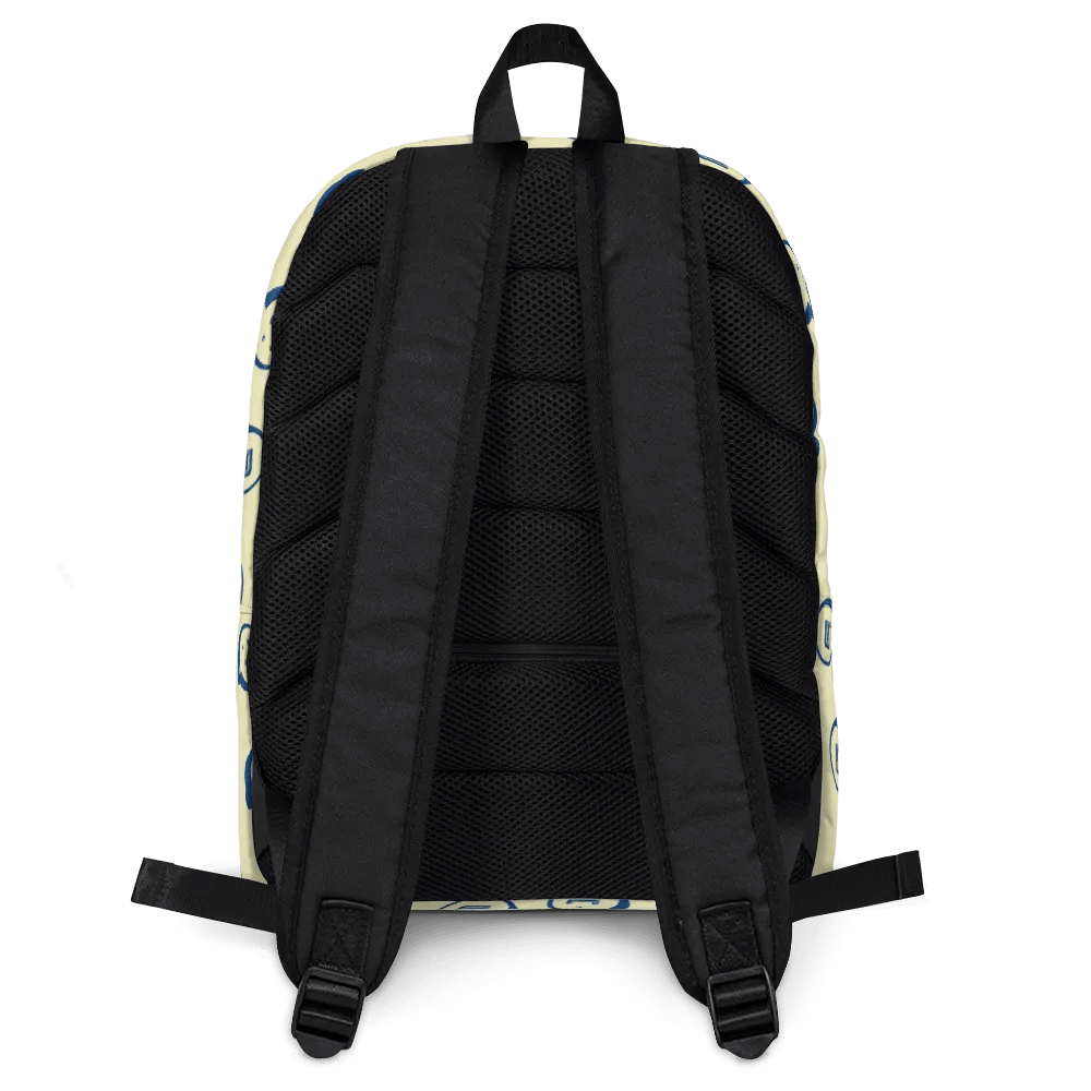 Run Button Logo All-Over Print Backpack - Blue product image (4)