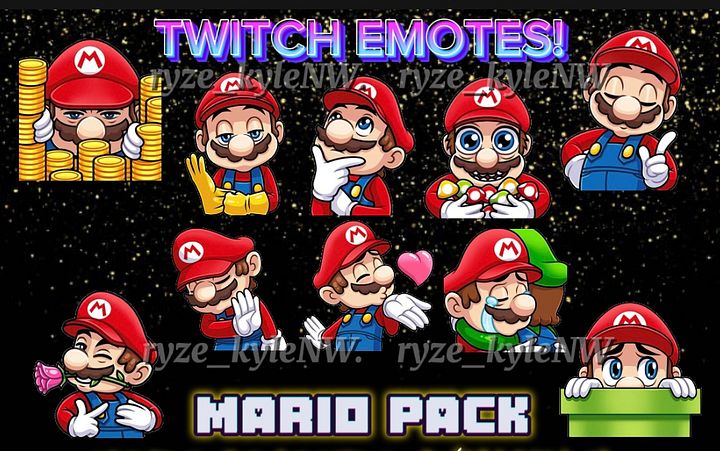 Twitch Emotes Mario Pack product image (1)