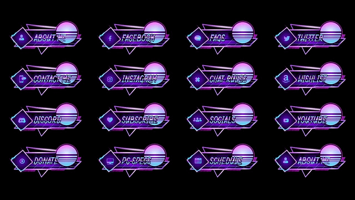 Funky Retro Twitch Panels product image (2)