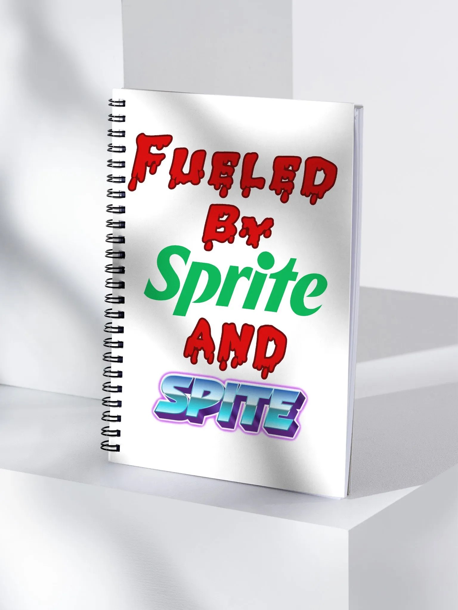"Sprite and Spite" Spiral Bound Notebook product image (4)