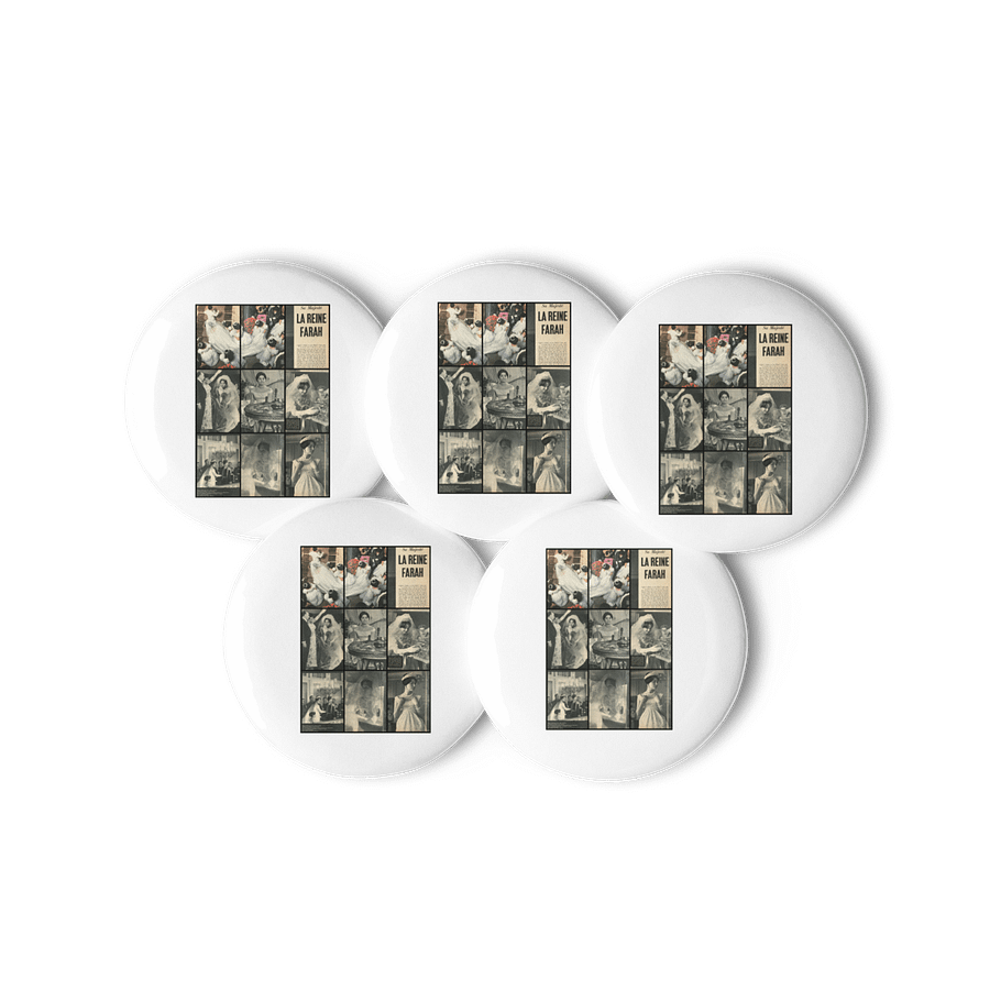 A ROYAL AFFAIR - SET OF PIN BUTTONS product image (2)