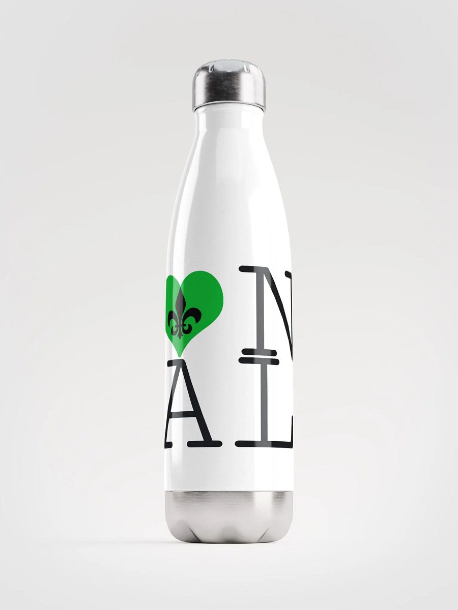 I LOVE NOLA **BIGSHOT BOTTLE** (GREEN HEART STAINLESS STEEL) product image (1)