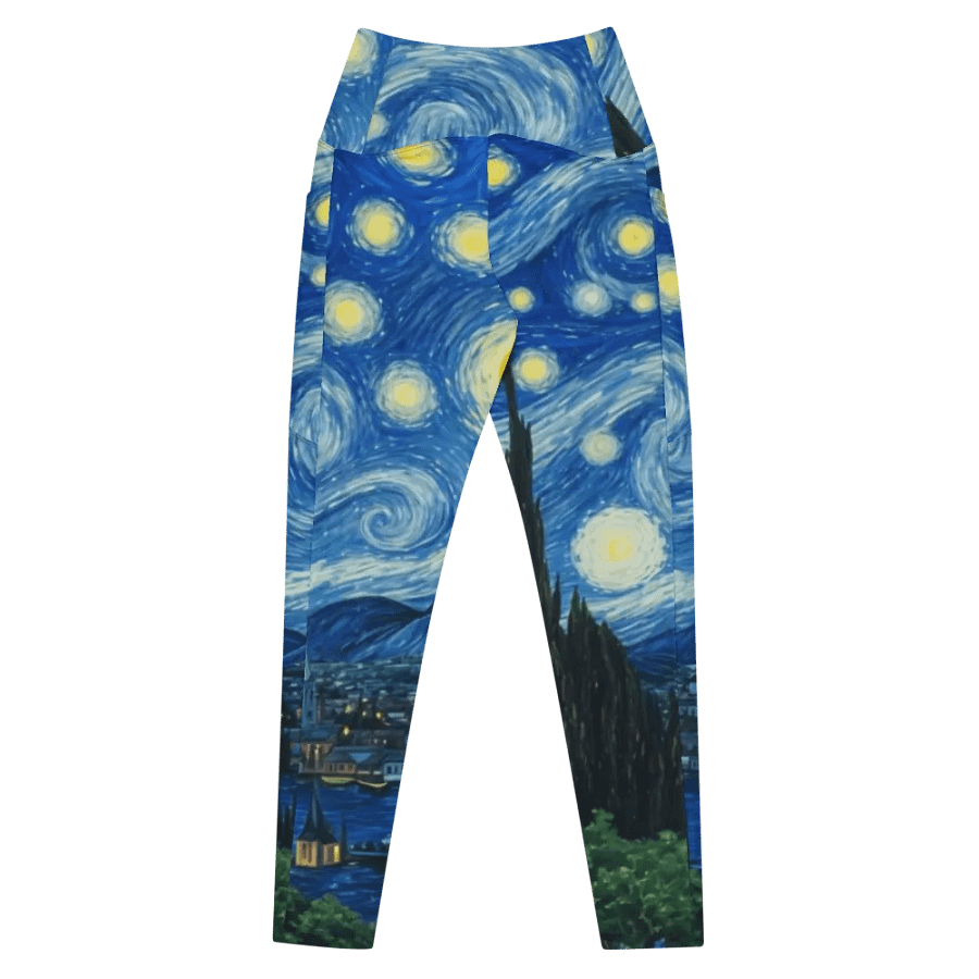 Leggings with Pockets – Starry Night Print for Dreamy & Artistic Style product image (8)