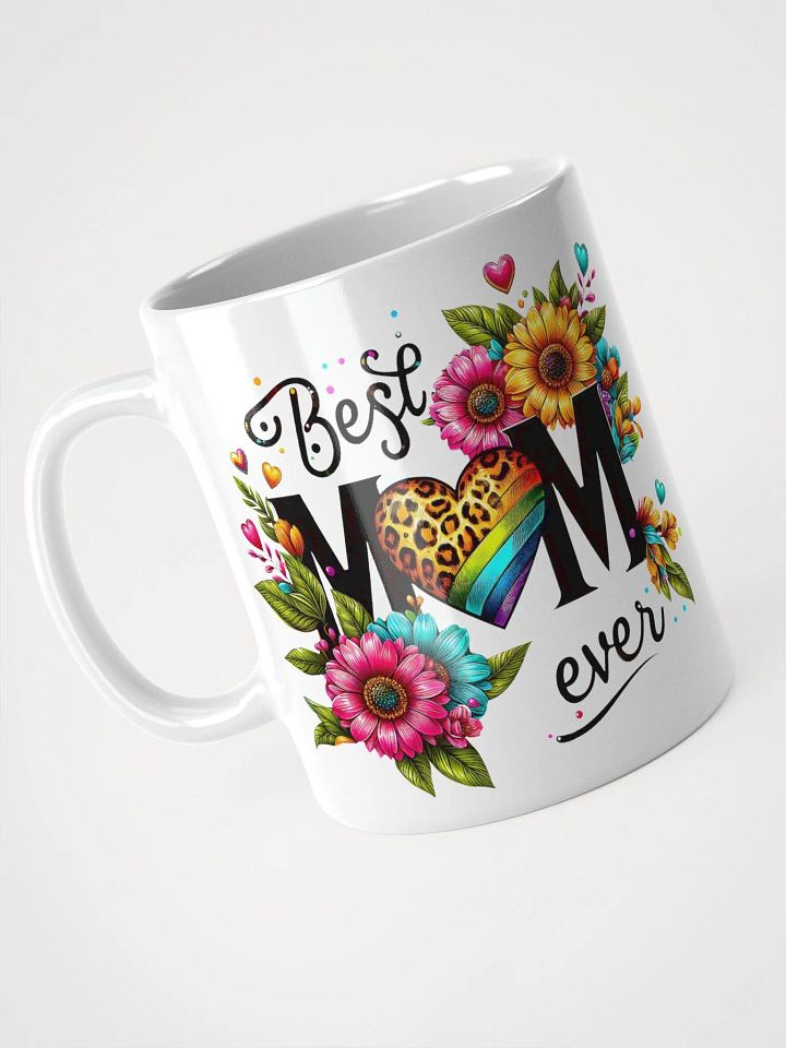 Leopard Heart Floral Best Mom Mug product image (2)