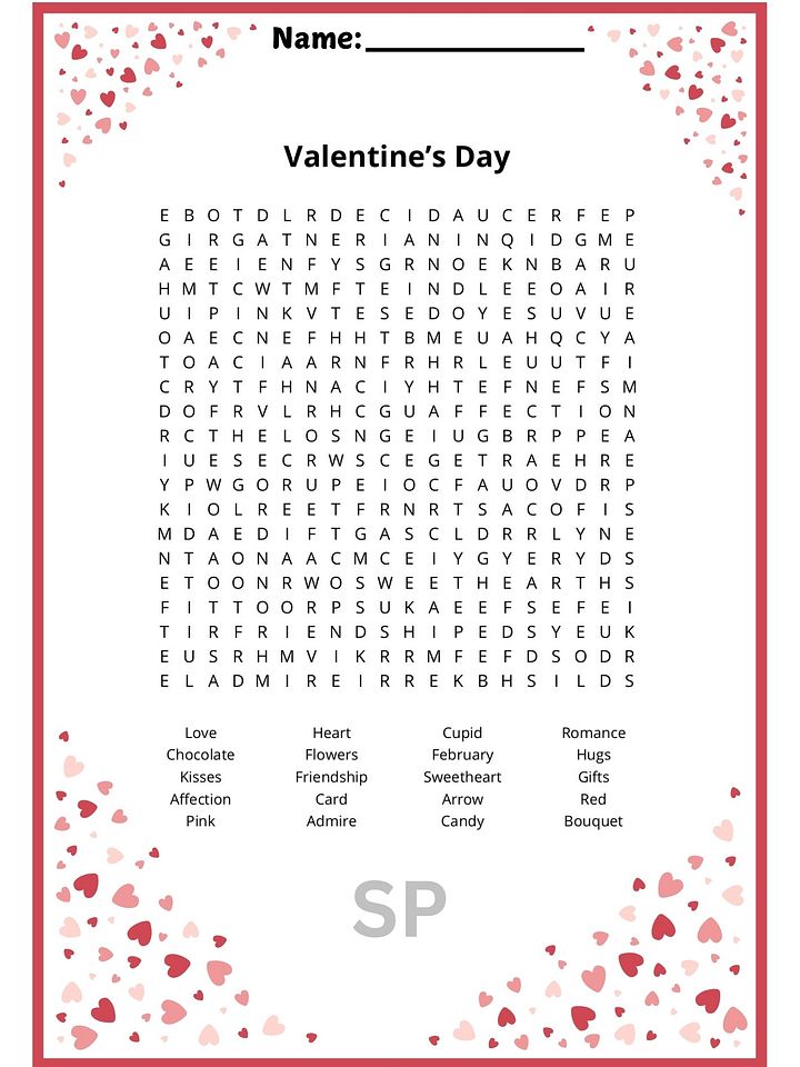 Valentine’s Day Word Search | Fun Holiday Puzzle product image (2)