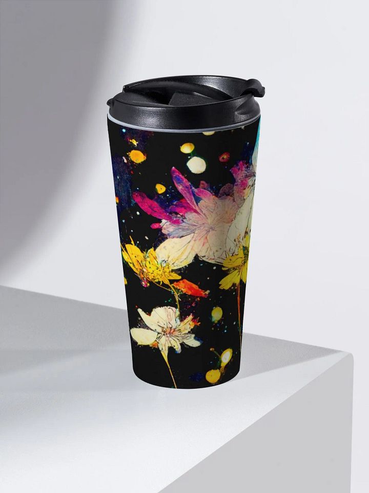 Whimsical Floral Fantasy Stainless Steel Travel Mug product image (2)