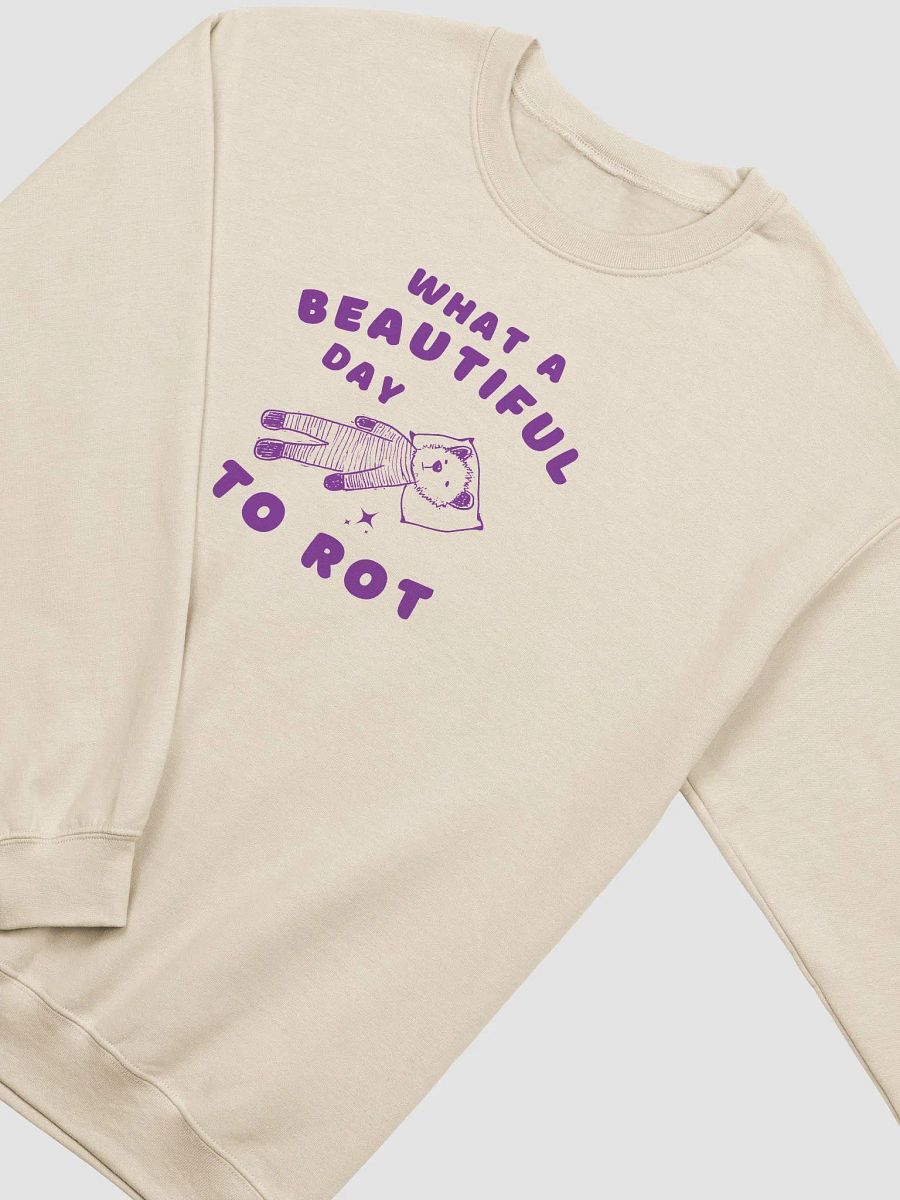 What a beautiful day to rot Crewneck product image (3)