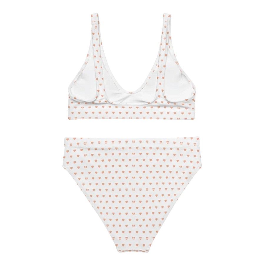 Pastel Heart Seamless Pattern High Waisted Bikini - V5 product image (2)