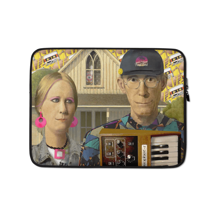 American Prophet by Frank Fonik (Sequential Prophet 5), Techno EDM Laptop Sleeve product image (1)