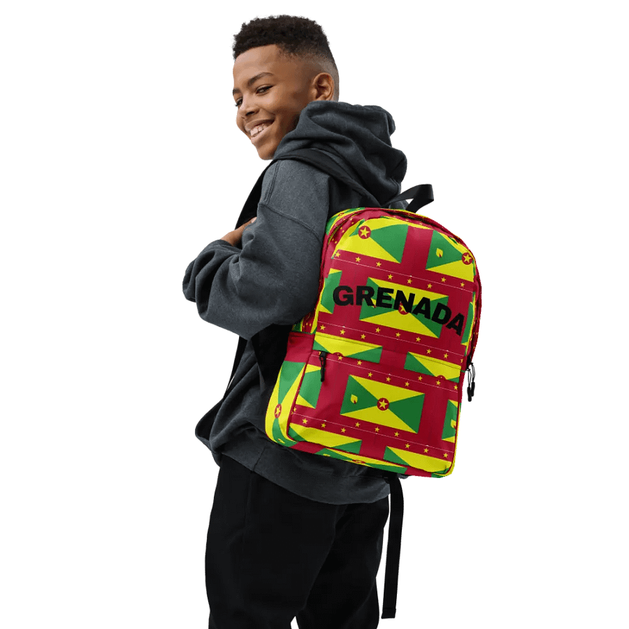 Grenada Flag All-Over Print Backpack product image (7)