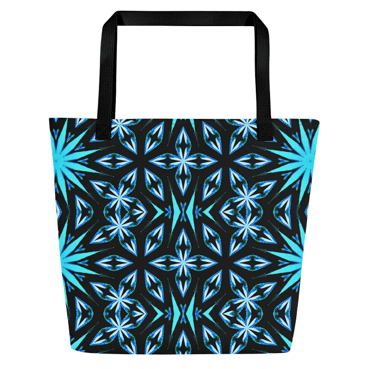Abstract Floral Stars Repeating Pattern Tote Bag product image (1)