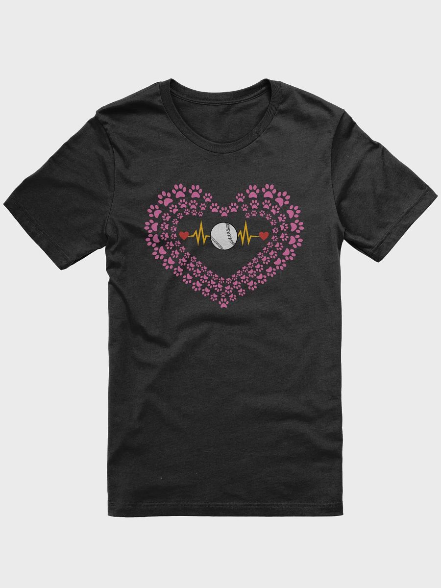 Heart Paw Print Baseball T-Shirt product image (13)