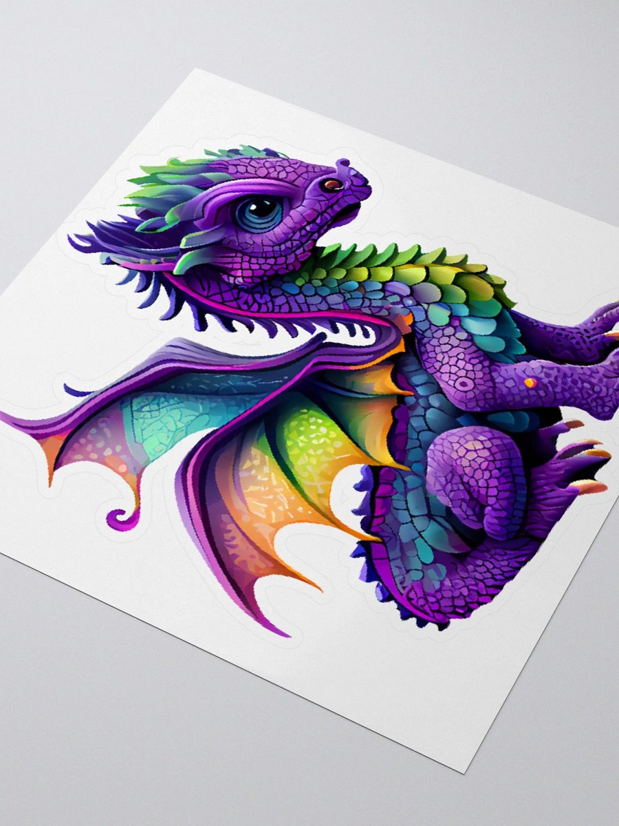 Whimsical Dragon Kiss-Cut Stickers product image (8)