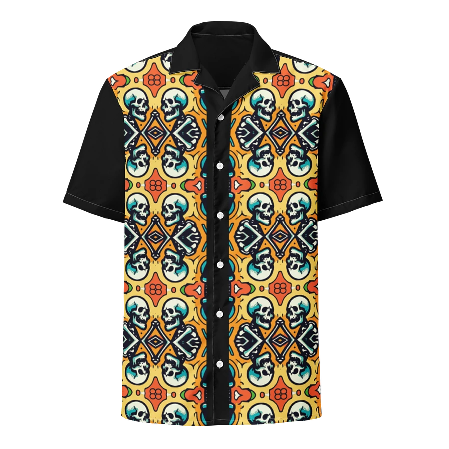 Hawaiian Style Shirt, Button Up, Unisex, Skulls product image (1)