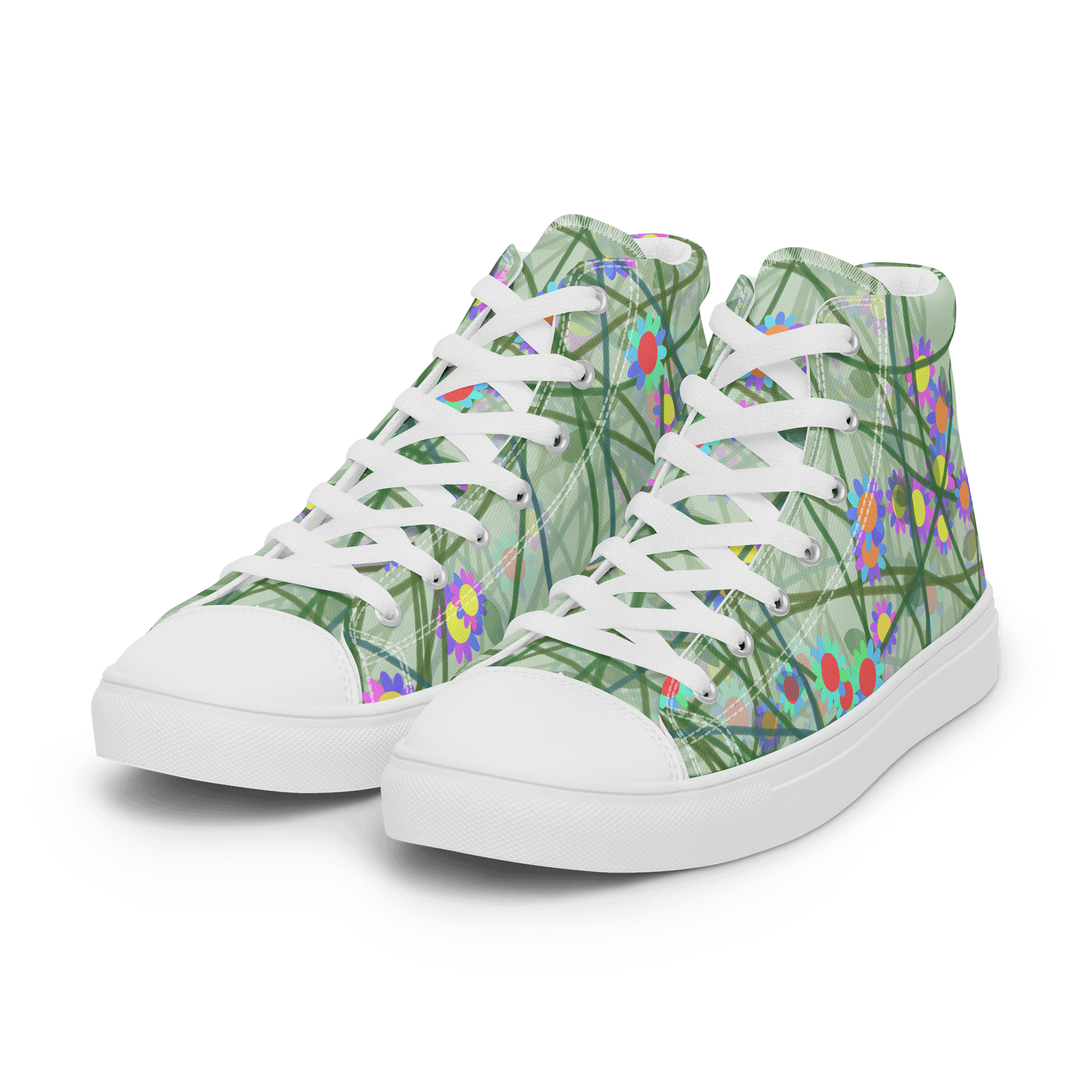 Blossom Burst Women's High Tops product image (7)