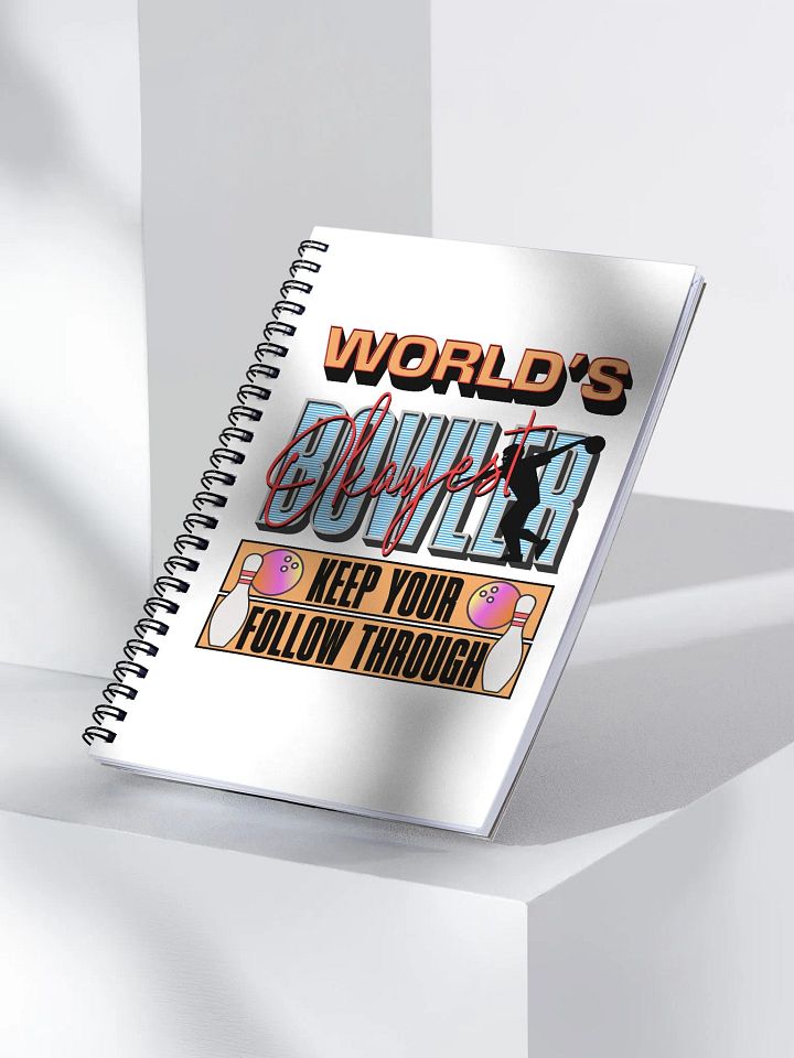 Worlds Okayest Bowler Spiral Notebook product image (2)