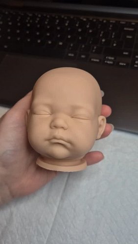 From START to FINISH transforming a reborn doll head! #rebornbaby #reborndoll #rebornartist