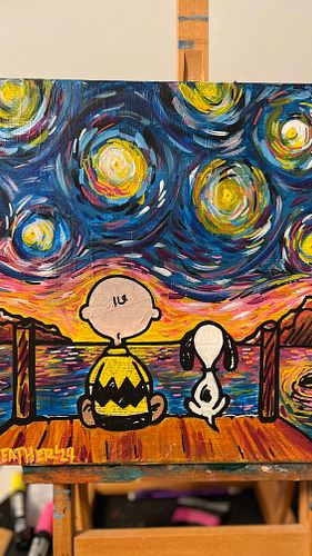 Another edition to the Starry Night series I have been working on this month! #sanantonioartist #sanantonioart #starrynight #...