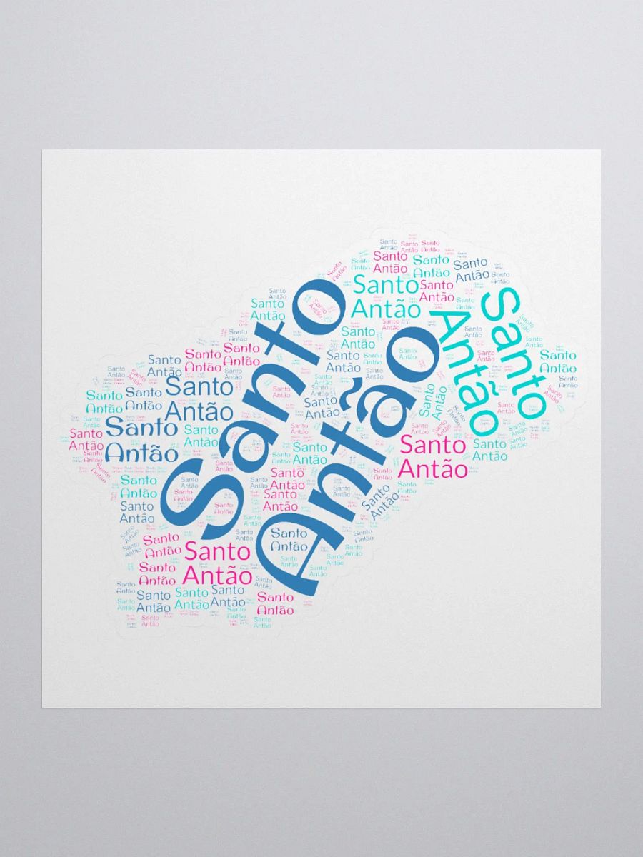 Santo Antão Island Word Cloud Stickers product image (3)