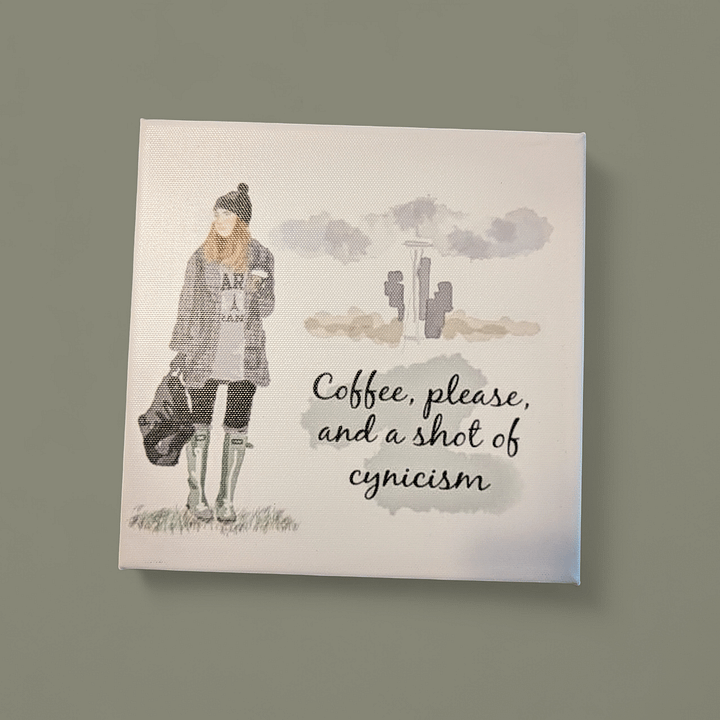 Gilmore Girls Coffee Lovers 8x8 canvas print product image (1)