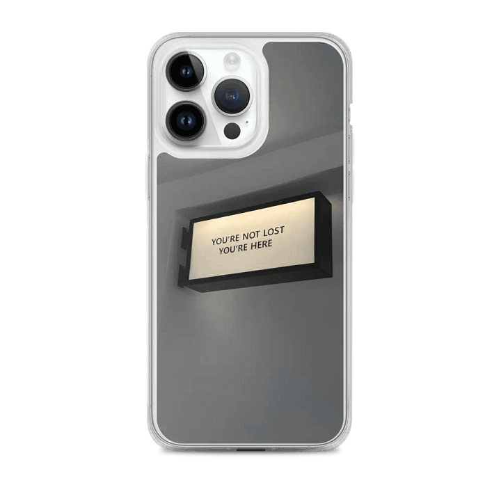You're Here Clear MagSafe® iPhone® Case product image (2)