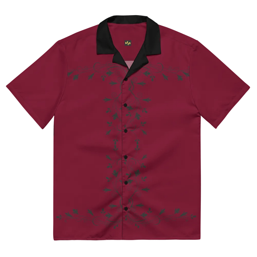 Hawaiian Shirt v1 - Burgundy product image (3)