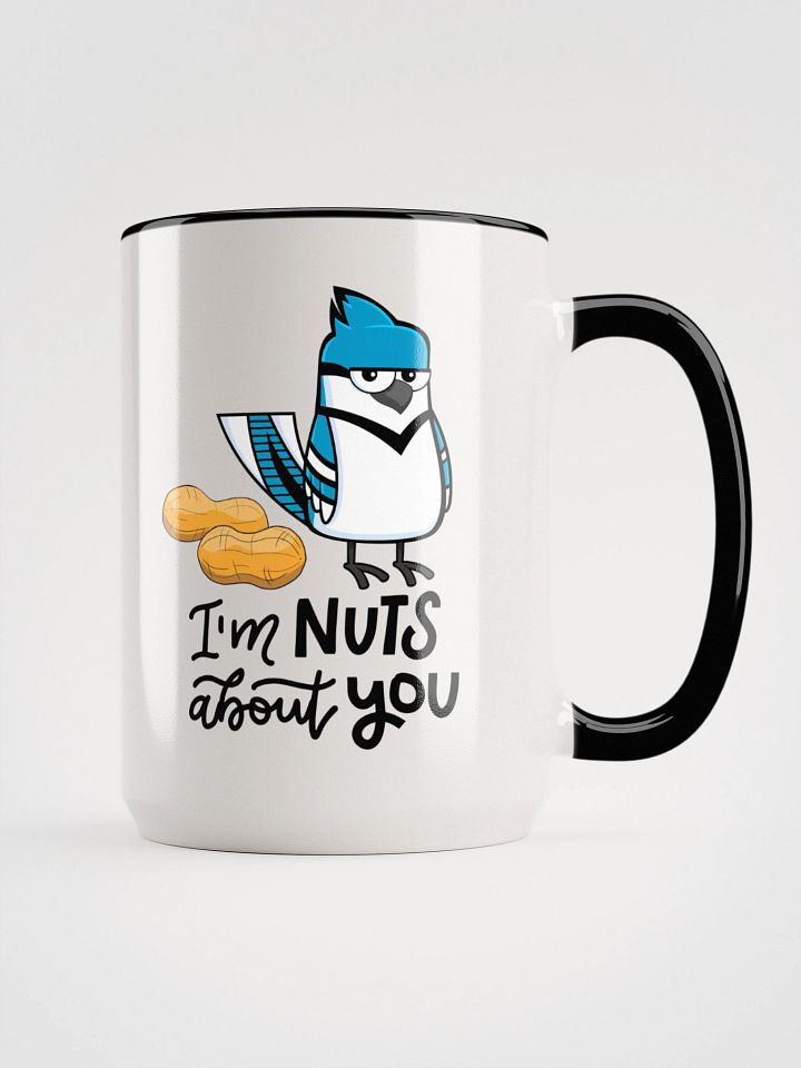 Nuts About You Blue Jay Bird mug product image (1)