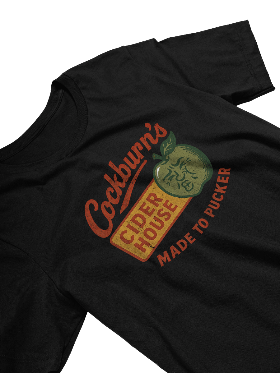 Cockburn’s Cider House T-Shirt – Funny Retro Drinking Shirt Made to Pucker product image (3)