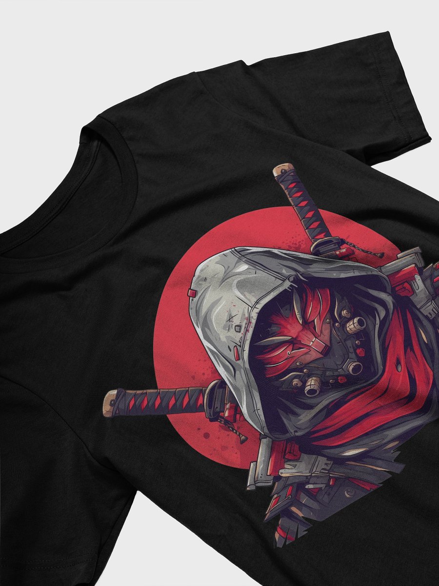Samurai Ninja Warrior Graphic Black T-Shirt product image (3)