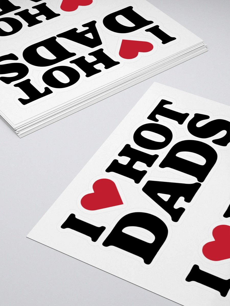 I Love Hot Dads Stickers product image (12)