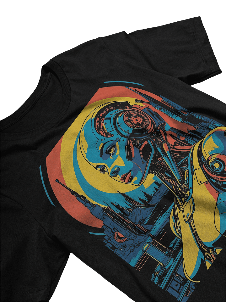 Retro-Futuristic Robot Empress Lightweight T-Shirt product image (2)