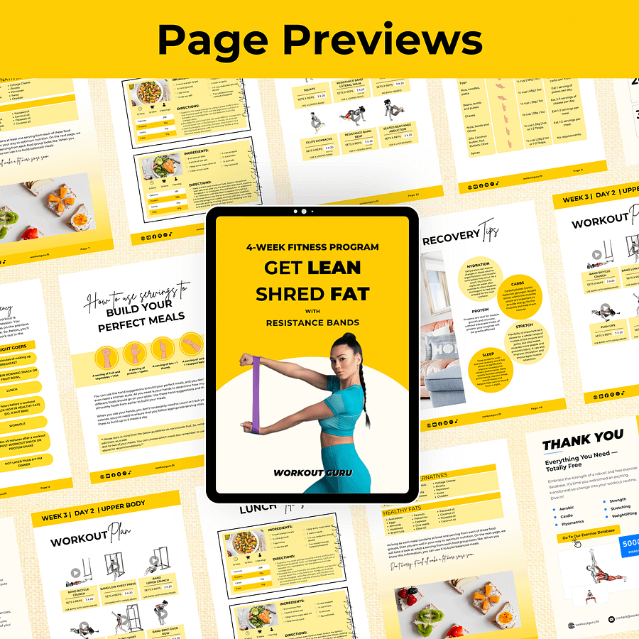 4-Week Resistance Bands Weight Loss Workout Program product image (4)