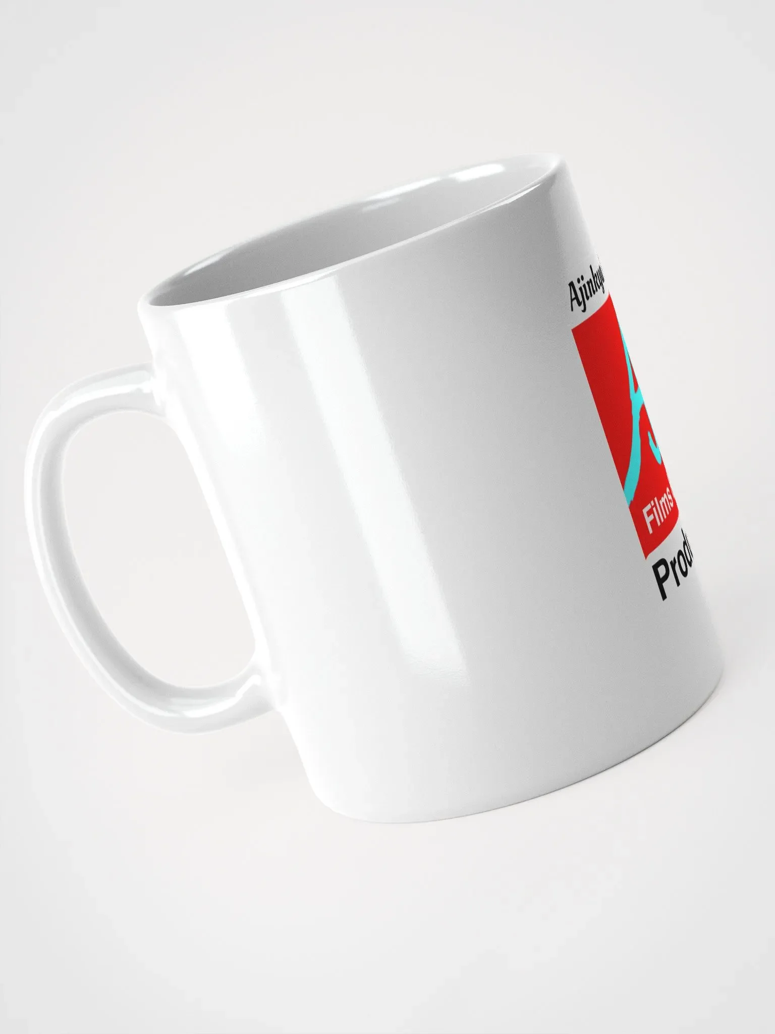AK Films & Music Logo White Glossy Mug product image (7)
