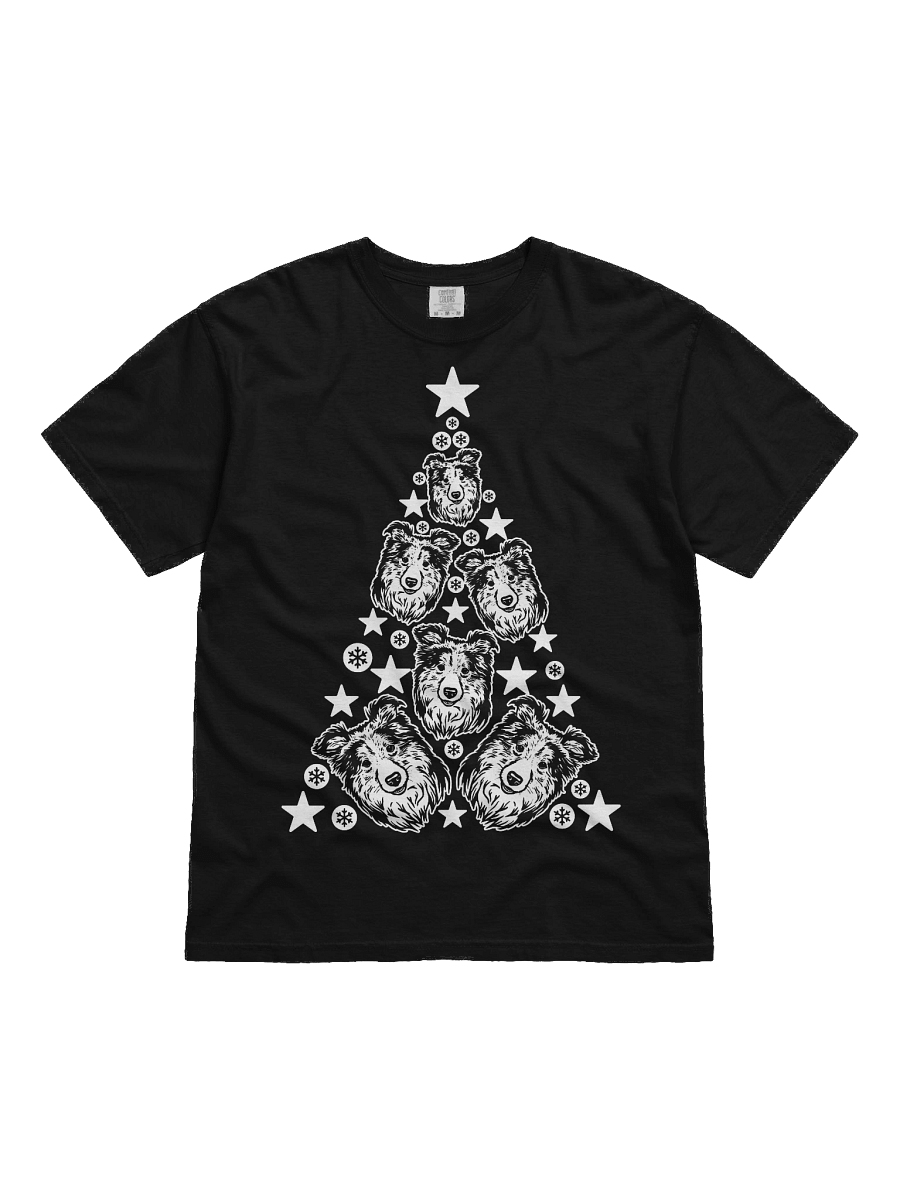 Rough Collie Christmas Tree T-Shirt product image (2)