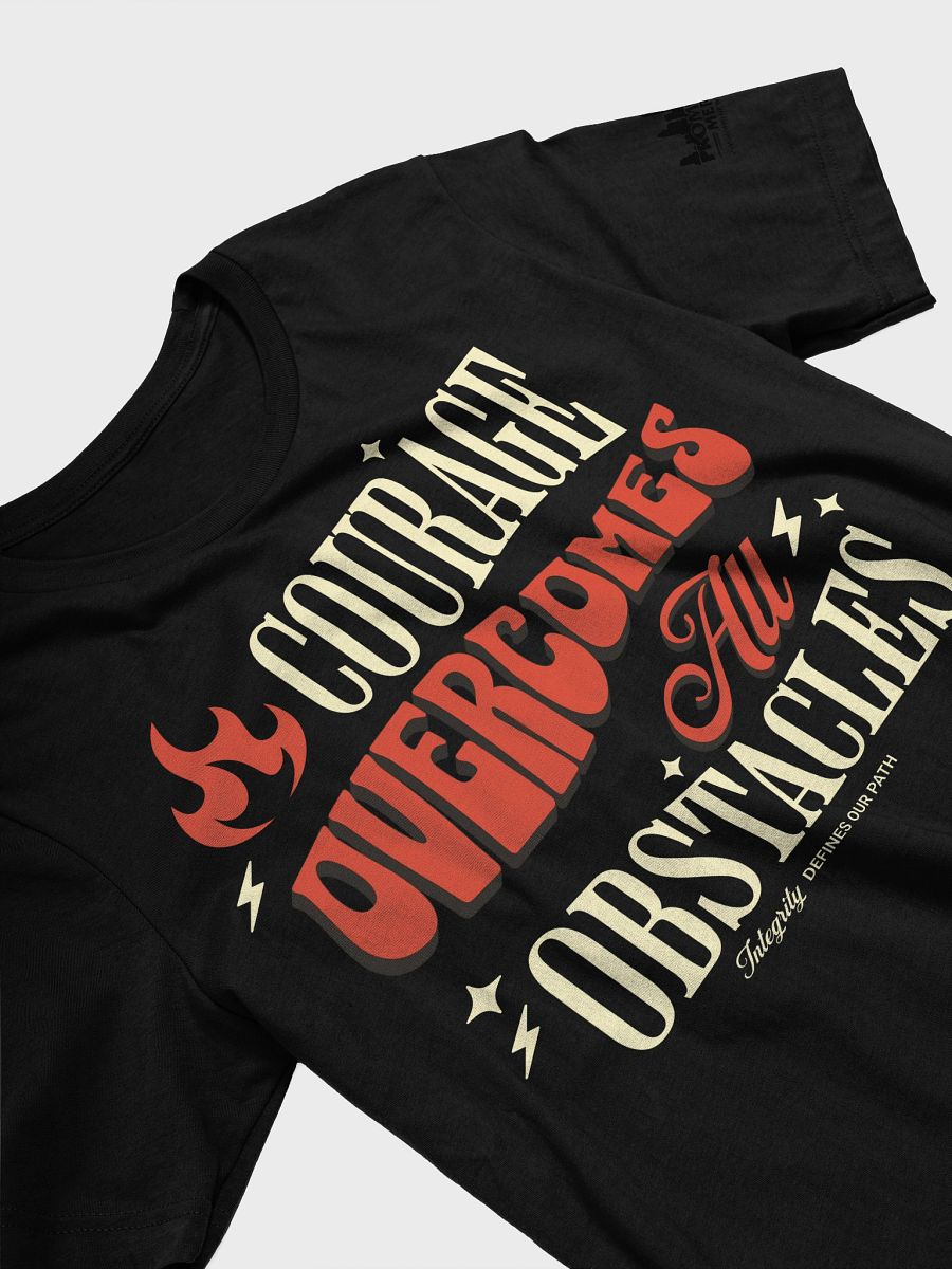 Courage Overcome All Obstacles Lightweight Shirt product image (3)