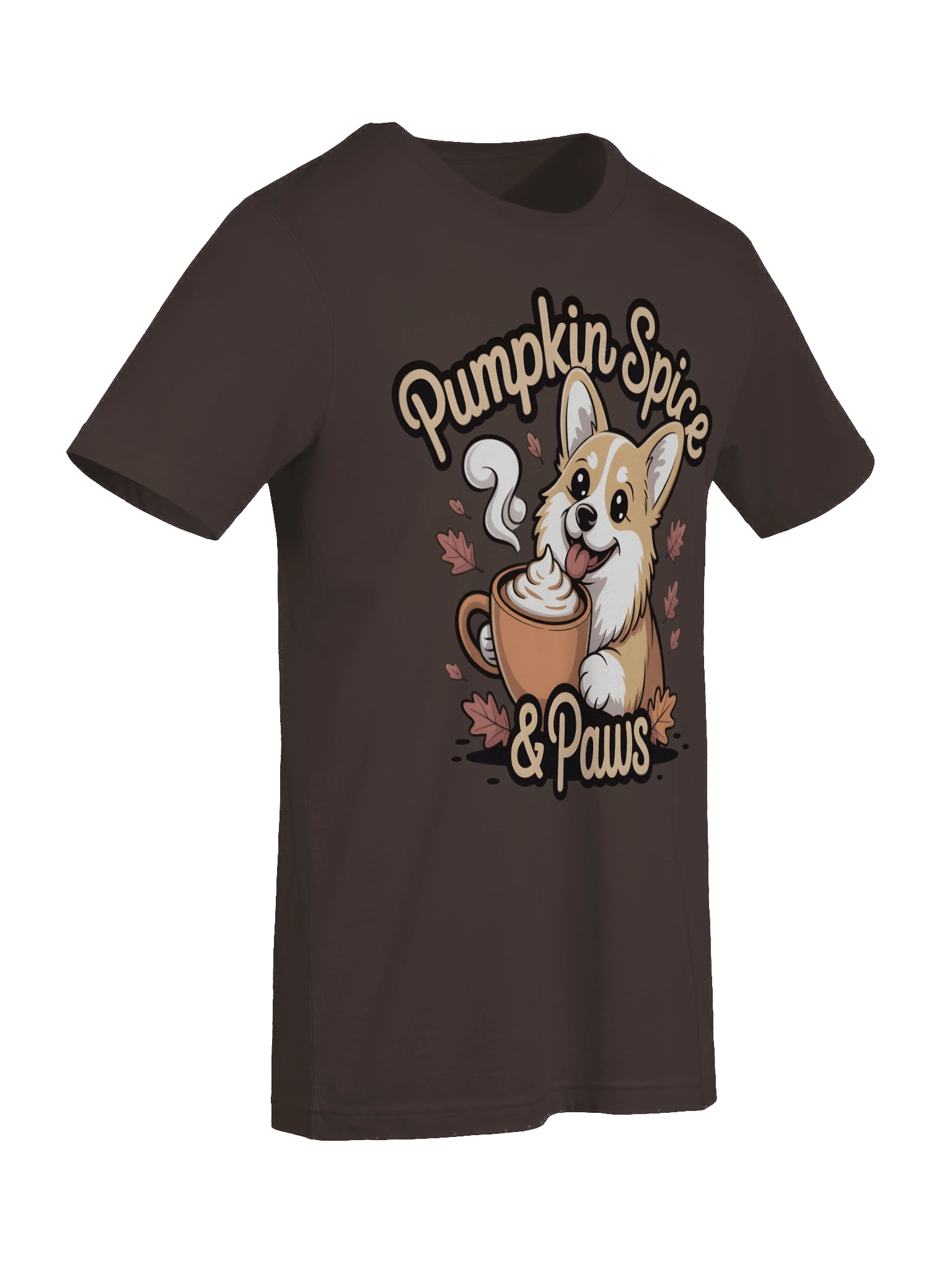 Pumpkin Spice & Paws Corgi T-Shirt product image (52)