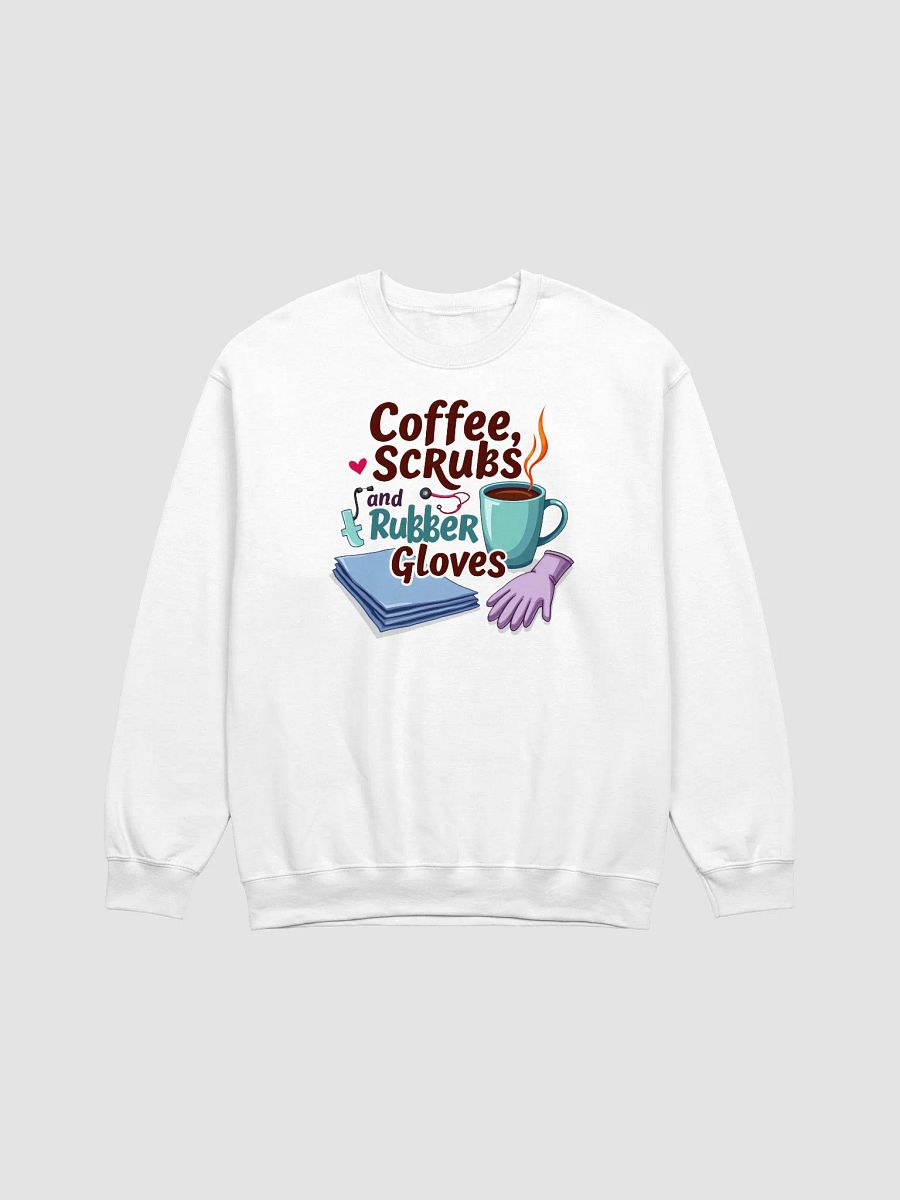 Coffee, Scrubs, and Rubber Gloves Crewneck Sweatshirt product image (4)