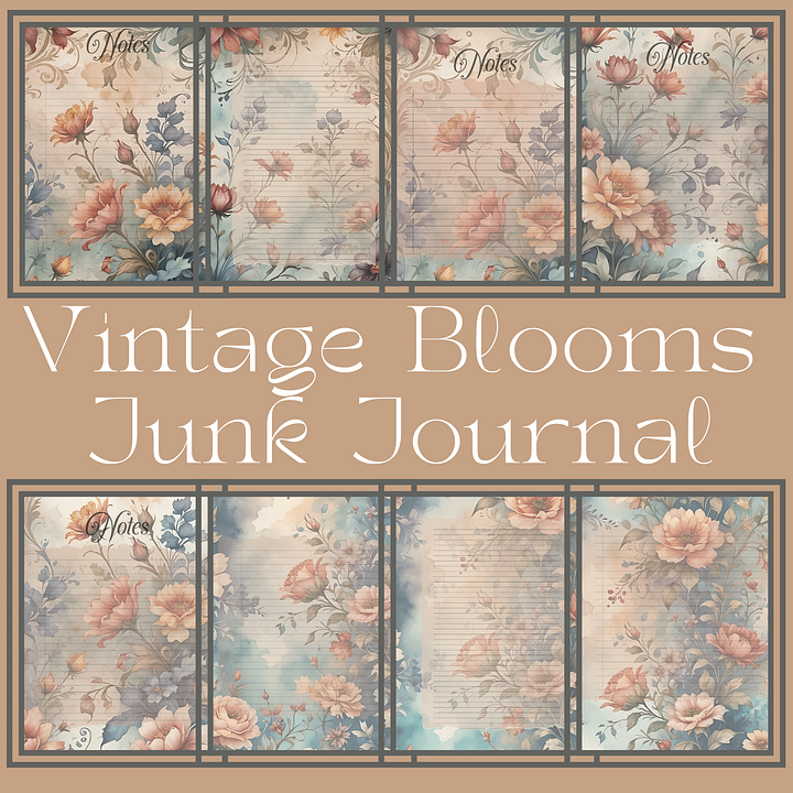 Vintage Blooms Junk Journal product image (1)