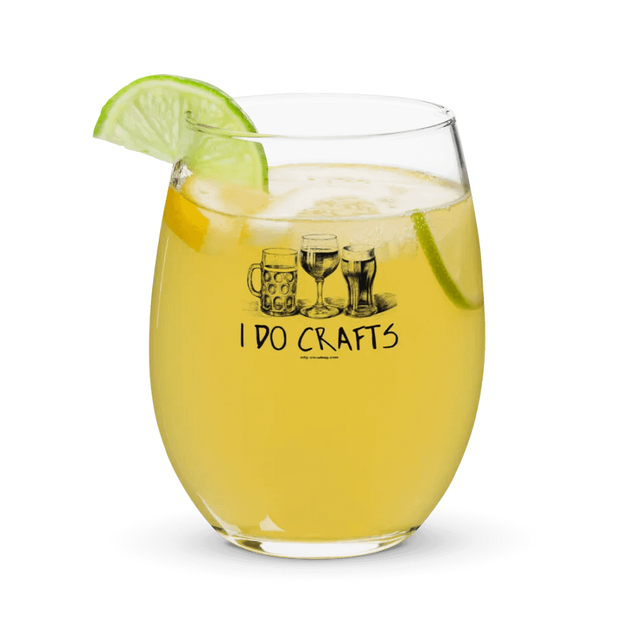 I Do Crafts Stemless Wine Glass product image (9)