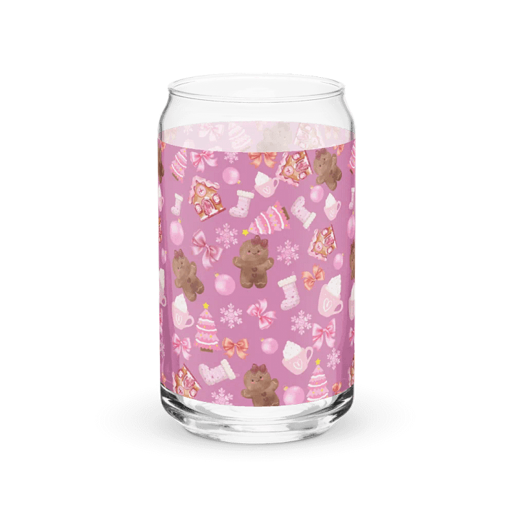 Pink Gingerbread Cookies Glass Set product image (2)