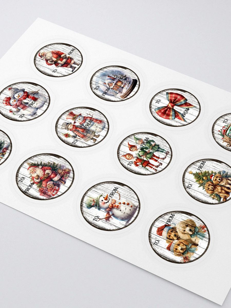 Vintage Style Christmas Gift Stickers product image (3)