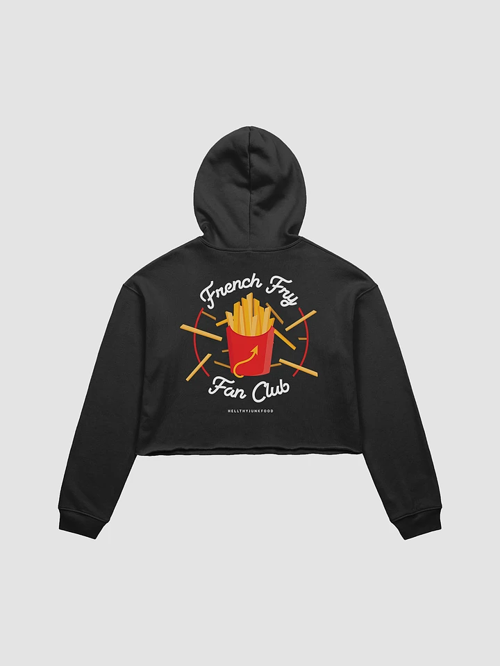 French Fry Fan Club Cropped Hoodie - Black product image (1)
