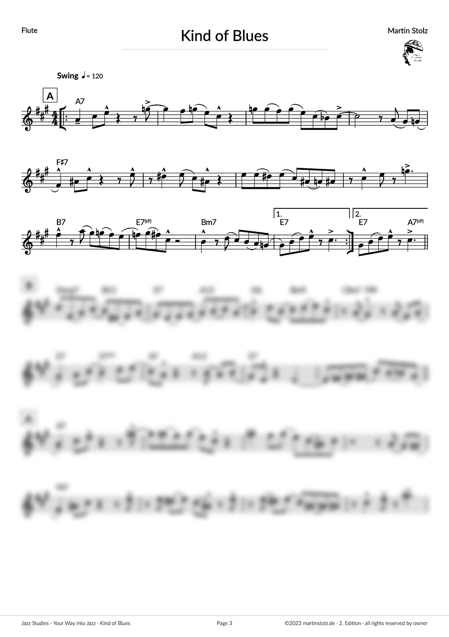 Kind of Blues - Flute (Exercise 5 Jazz Studies) product image (3)