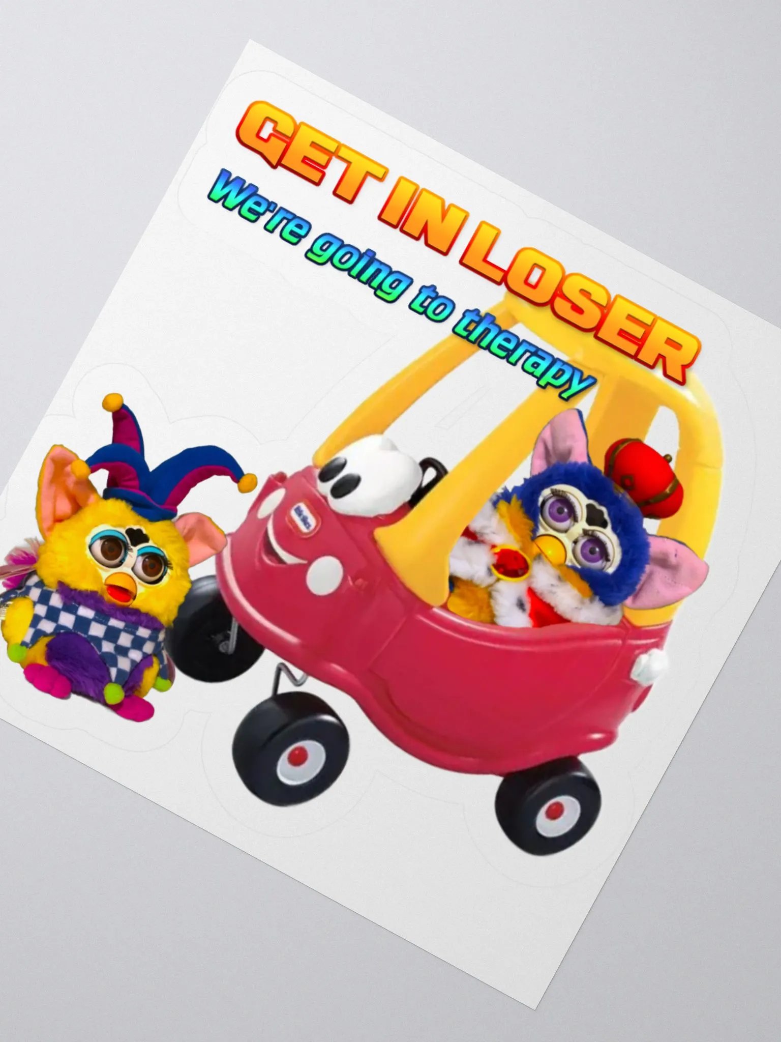 Get In Loser Chuckles Sticker product image (6)