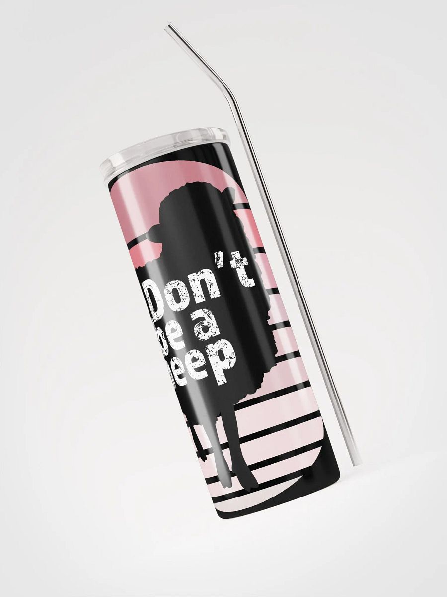 Unique Stainless Steel Tumbler - 'Don't Be a Sheep' product image (6)