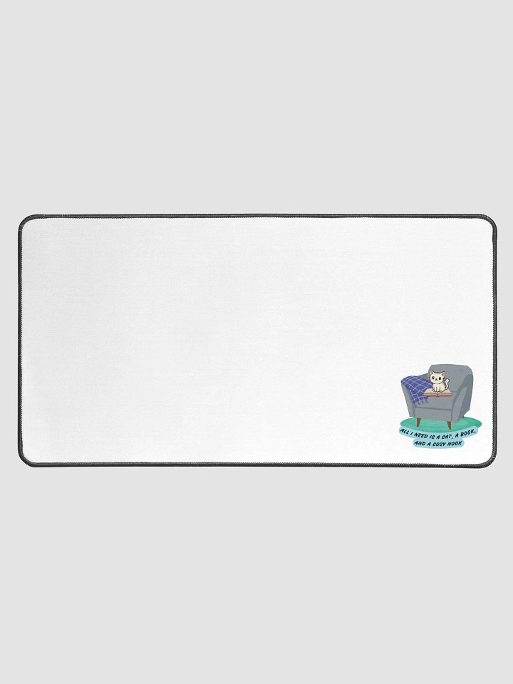 Cozy Cat and Book Desk Mat product image (1)