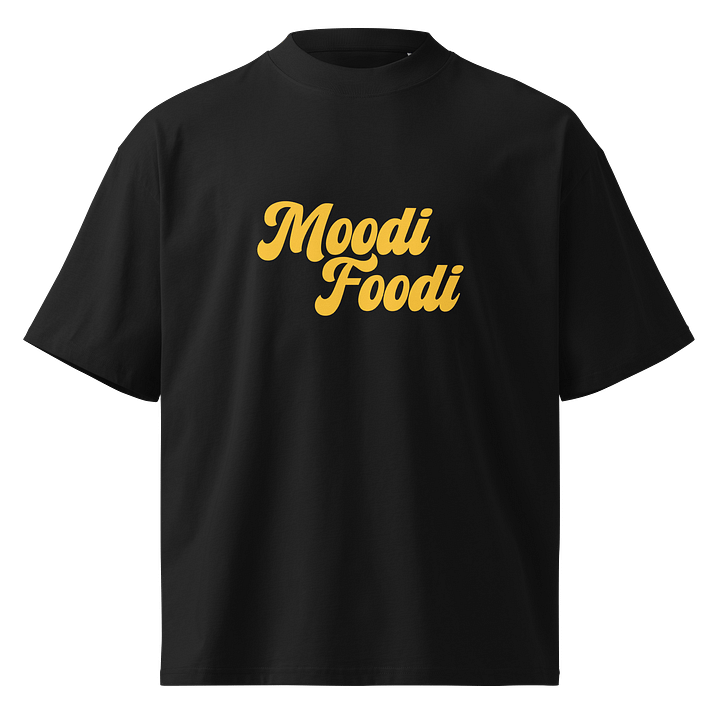 Moodi Foodi Originals – Organic Oversized Tee – Natural Feel - Mustard product image (1)
