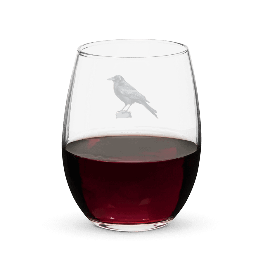 Prestige Crow Stemless Wine Glass - Motif V product image (6)